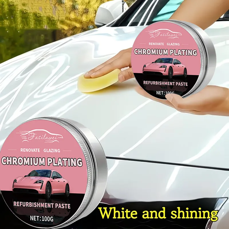 Car Wax, Automotive Paint Care Cream – Scratch Repair, Gloss Enhancer & Brightness Restorer, Aluminum-Based Scratch Removal Poli