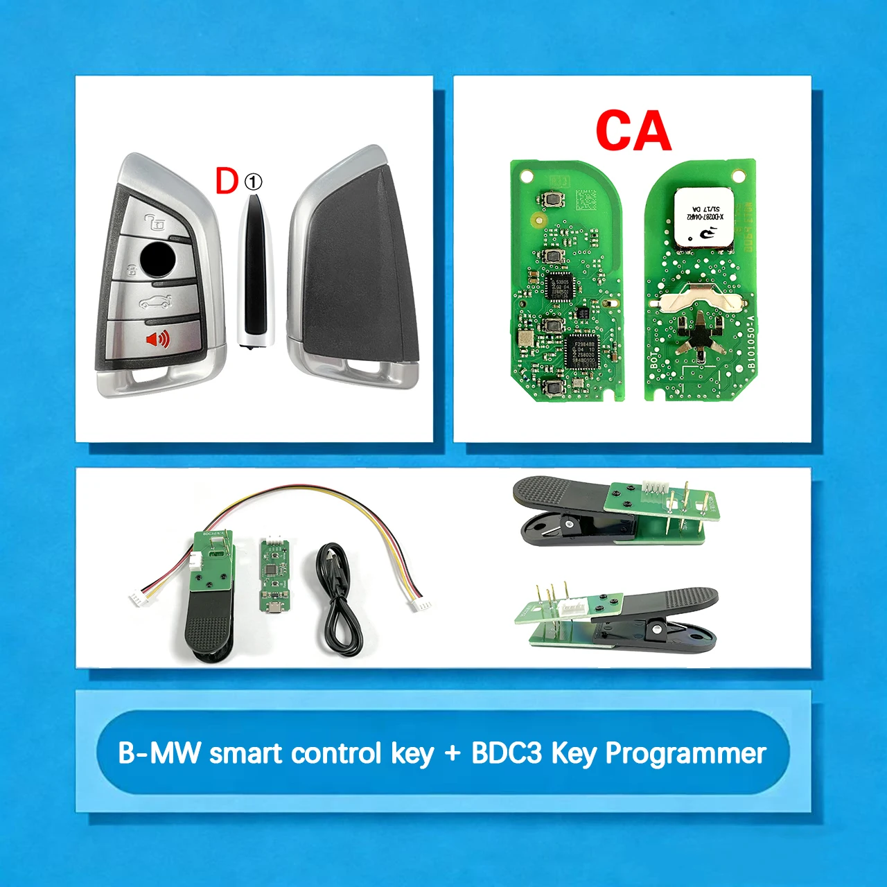N5F-ID21A 434MHz 49 Chip Smart Key Programmer Compatible with BDC2 BDC3 System B-MW X3 G01 X4 G02 Remote Key Replacement