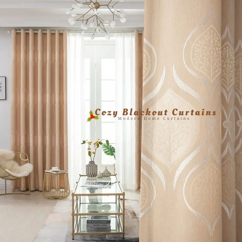 2026 New Bedroom Heavy Decorative Drapes Modern Simple Living Room Blackout Curtains for Home Balcony Thermal Curtain Custom