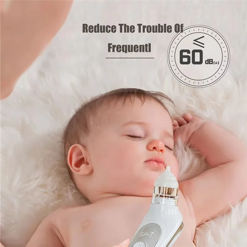A19Q-Electric Baby Nasal Aspirator, Safe Automatic Nose Sucker For Toddlers, Convenient Infant Nose Cleaning Device