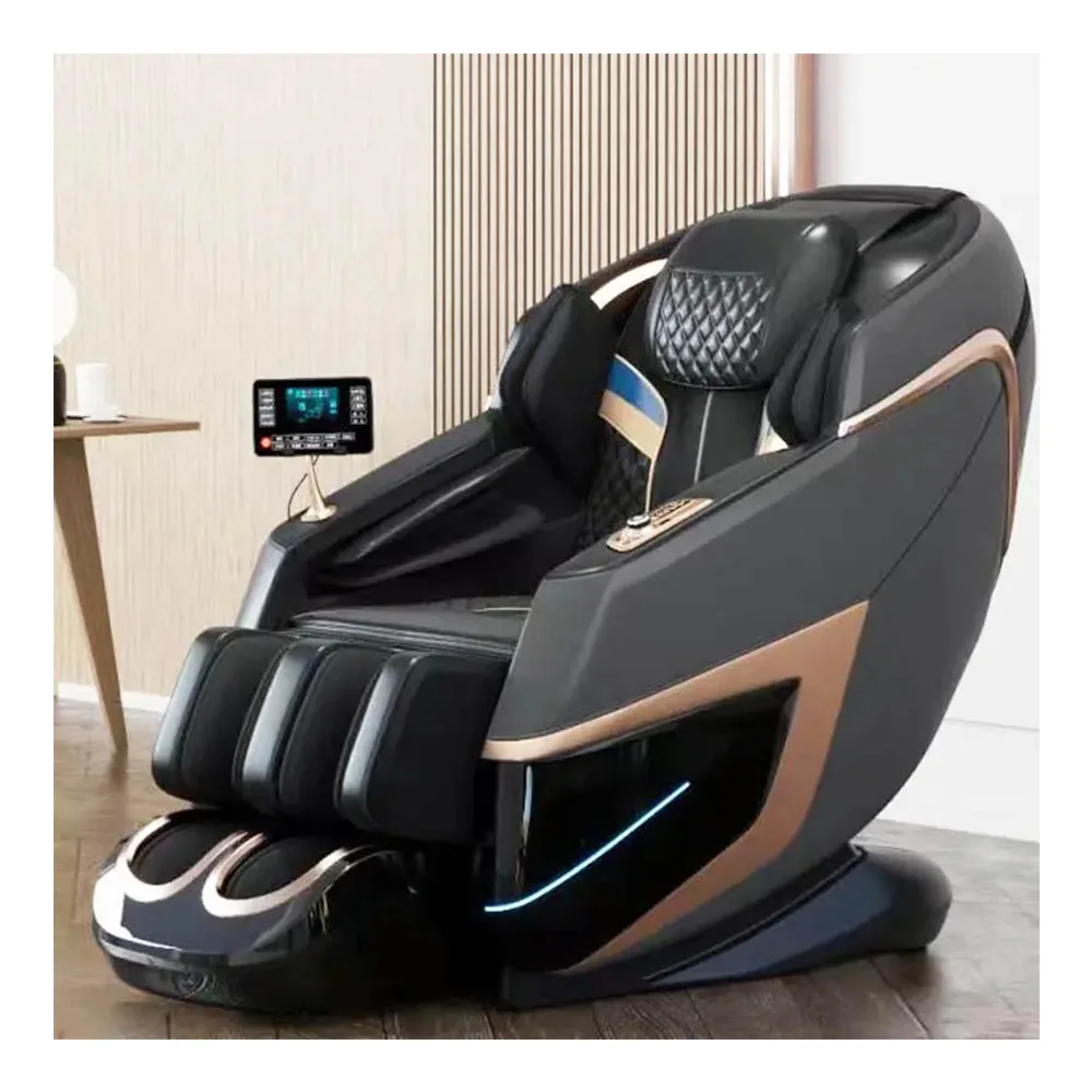 

AI Voice Control Music Electric SL Heat Body Massager Chair 3D Zero Gravity Luxury Thai Stretch Shiatsu Massage Sofa Chair