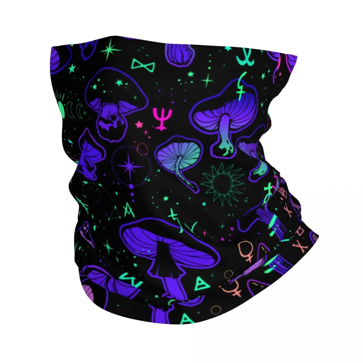 

Magic Mushrooms With Occult Bandana Neck Gaiter Printed Balaclavas Face Scarf Cycling Hiking for Men Women Adult All Season