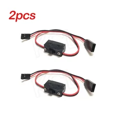 2PCS Receiver Power On / Off Battery RC Switch With Futaba / JR JST Connecter Cable for RC Fixed-wing Drones Model Car Boat