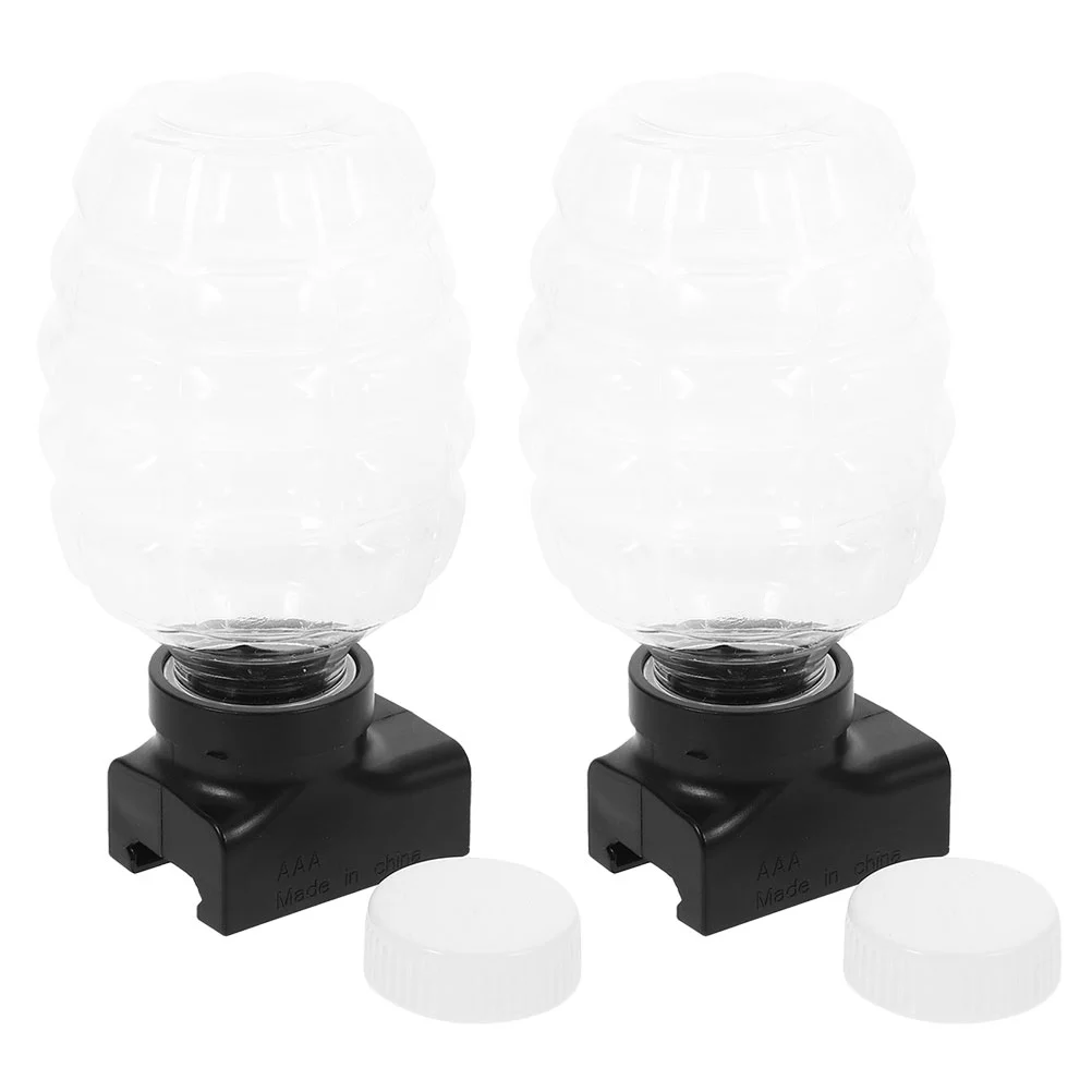 2 Sets Bubble Bottle Reusable Plastic Display Bottles Adapter Refill Beads ABS、PE Toy Storage