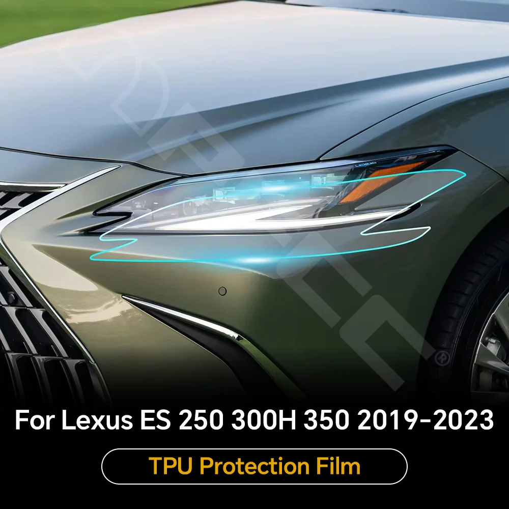 Car Headlight Rearview TPU Protective Film For Lexus ES 250 300H 350 2019-2023 Pre-cut PPF Clear Bra Anti-scratch Resistant Kit