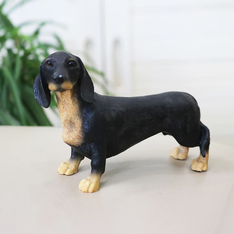 

1/6 Scale Mini Dachshund Dog Model Simulated Dog Display Animal Accessory for 12in Action Figure Scene Toy