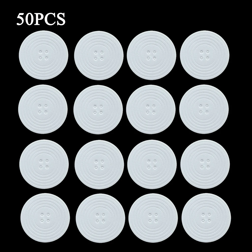 50Pcs White EVA Pad Protect Foam Gasket 20/25/30/35/40/46mm Rings Coin Collecting Storage Holder Fixing Pad (No Coin Capsule)