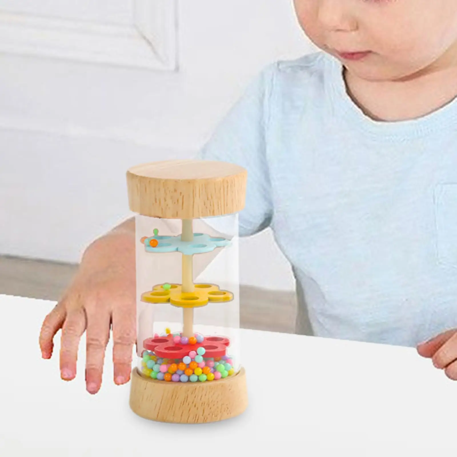 Beaded Raindrops Activity Center Toy Practical Skill Montessori for Kids