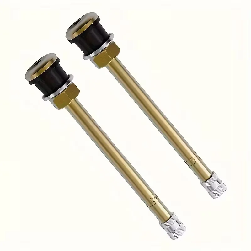 Universal TR573 Metal Tire Valve Stem Set of 2, Heavy-Duty Replacement Wheel Valve Stems For Trucks Trailers