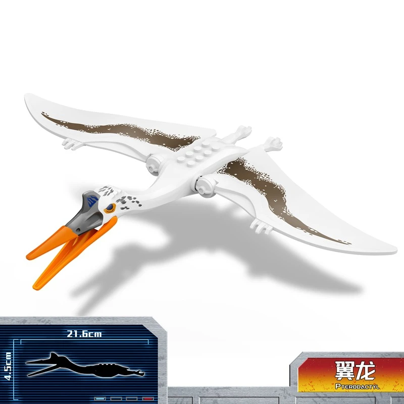 Groot formaat dinosaurussen bouwstenen Therizinosaur witte wind God Pterosaur DIY bricks model speelgoed voor kinderen kerstcadeaus