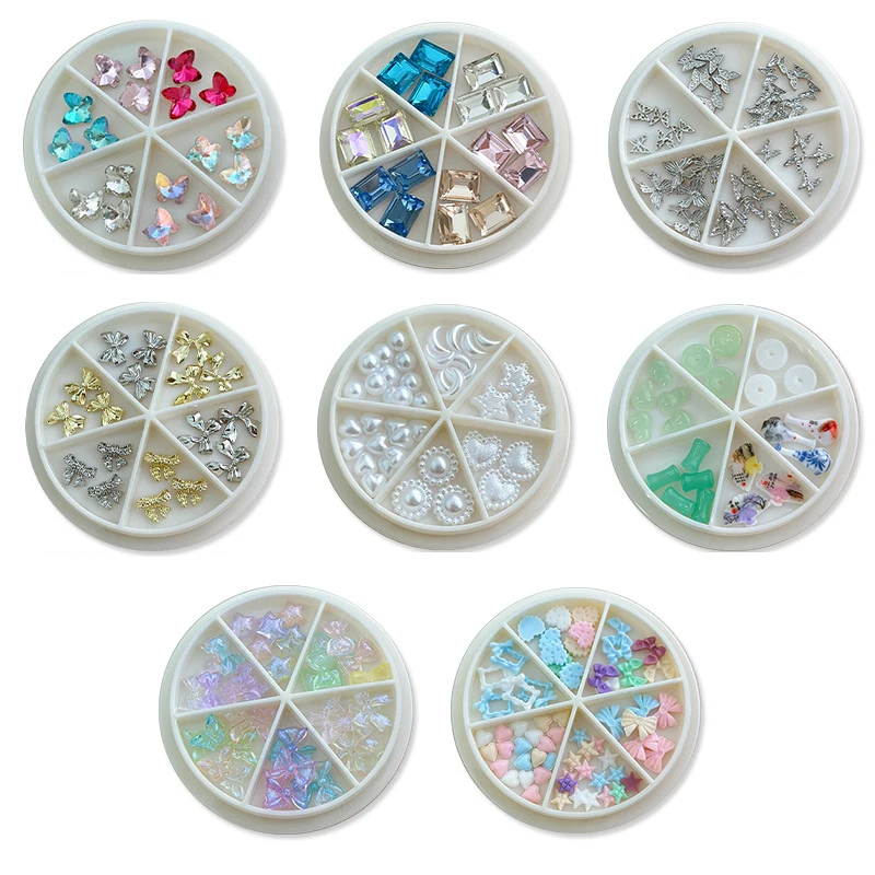 ชิ้นส่วนเล็บประกายระยิบระยับศิลปะพลอยเทียมคริสตัลอัญมณีเครื่องประดับลูกปัดทำเล็บอุปกรณ์ทำเล็บอุปกรณ์ประดับตกแต่งสำหรับมืออาชีพ