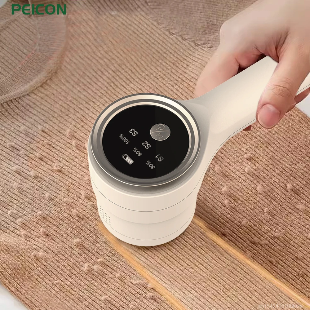 Lint Remover for Clothing with LED Display Electric Fuzz Pellet Remover Sweater Hair Ball Trimmer for Clothes Fabric Shaver