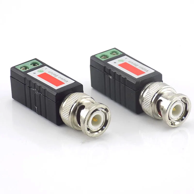 1 pair CCTV video balun Twisted Passive Transceiver BNC Male COAX CAT5 Camera UTP Cable Coaxial Adapter for Analog Cam D5