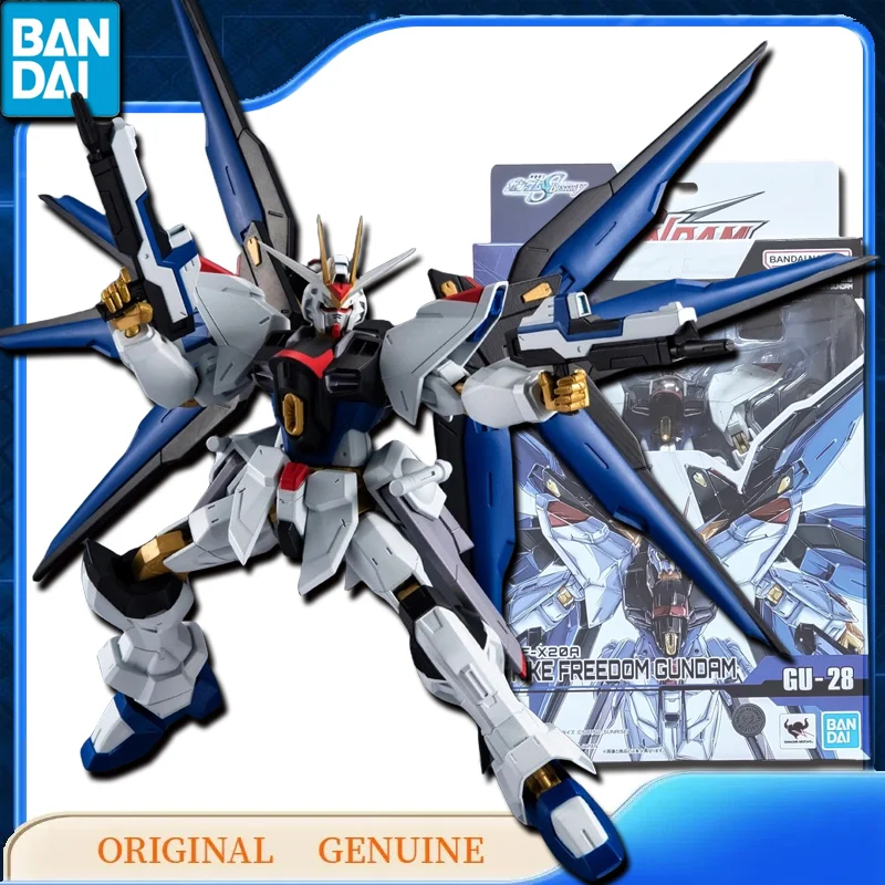 

Bandai Original Genuine ZGMF-X20A STRIKE FREEDOM GUNDAM GU-28 Anime Action Figures Toys for Kids Gift Model Ornaments