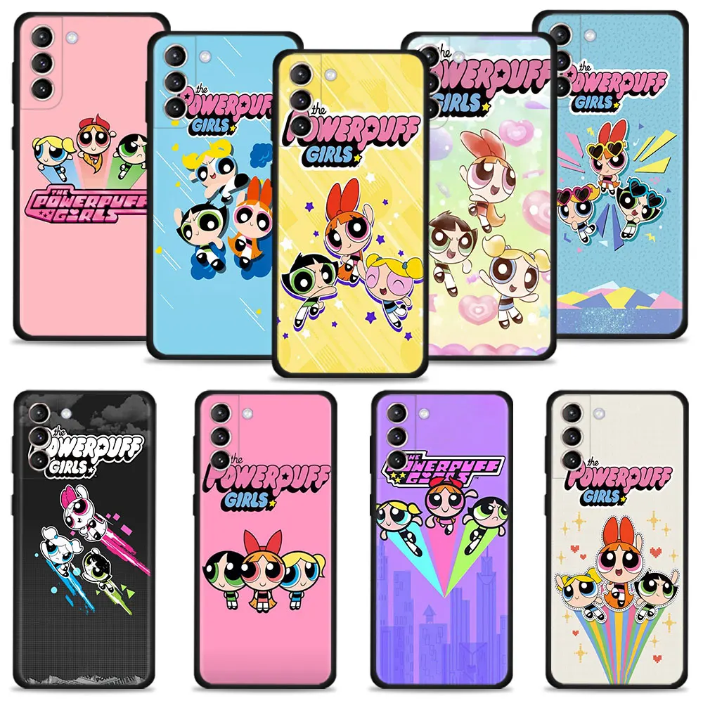 Case For Samsung Galaxy S22 S21 S20 Ultra FE S22 S10 S9 S8 Plus S10e Note 20Ultra 10Plus Powerpuff Girls Beautiful Best Friend