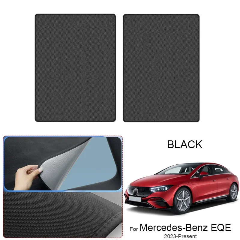 

For MERCEDES-BENZ EQE SUV 2023-2026 Car Suede Fabric Electrostatic Adsorption Sunroof Sunshade Anti-UV Heat Insulation Skylight