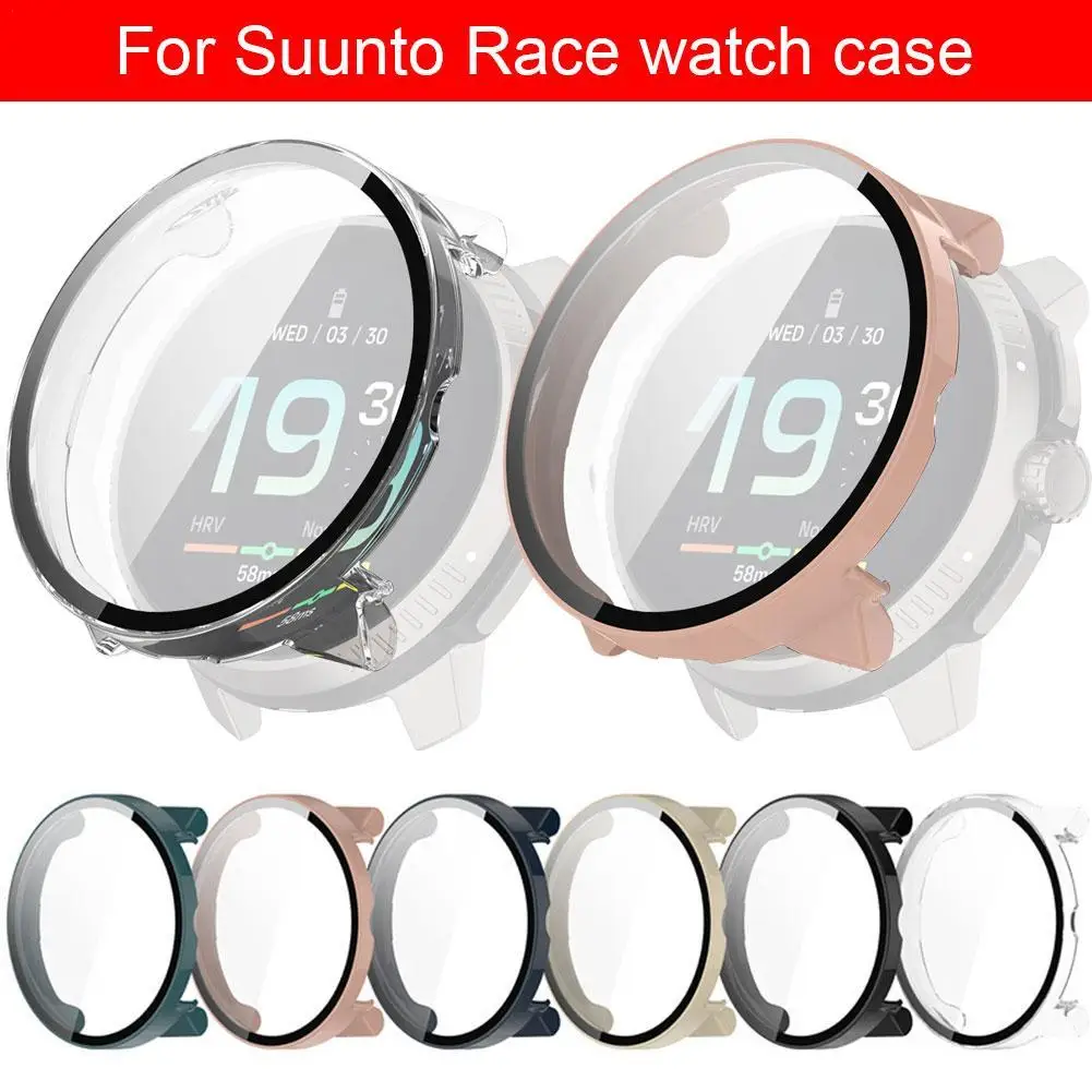 For Suunto Race Watch Protective Case Sonto Race Watch Case Film Integrated Case PC Hard Case Integrated Protective Case