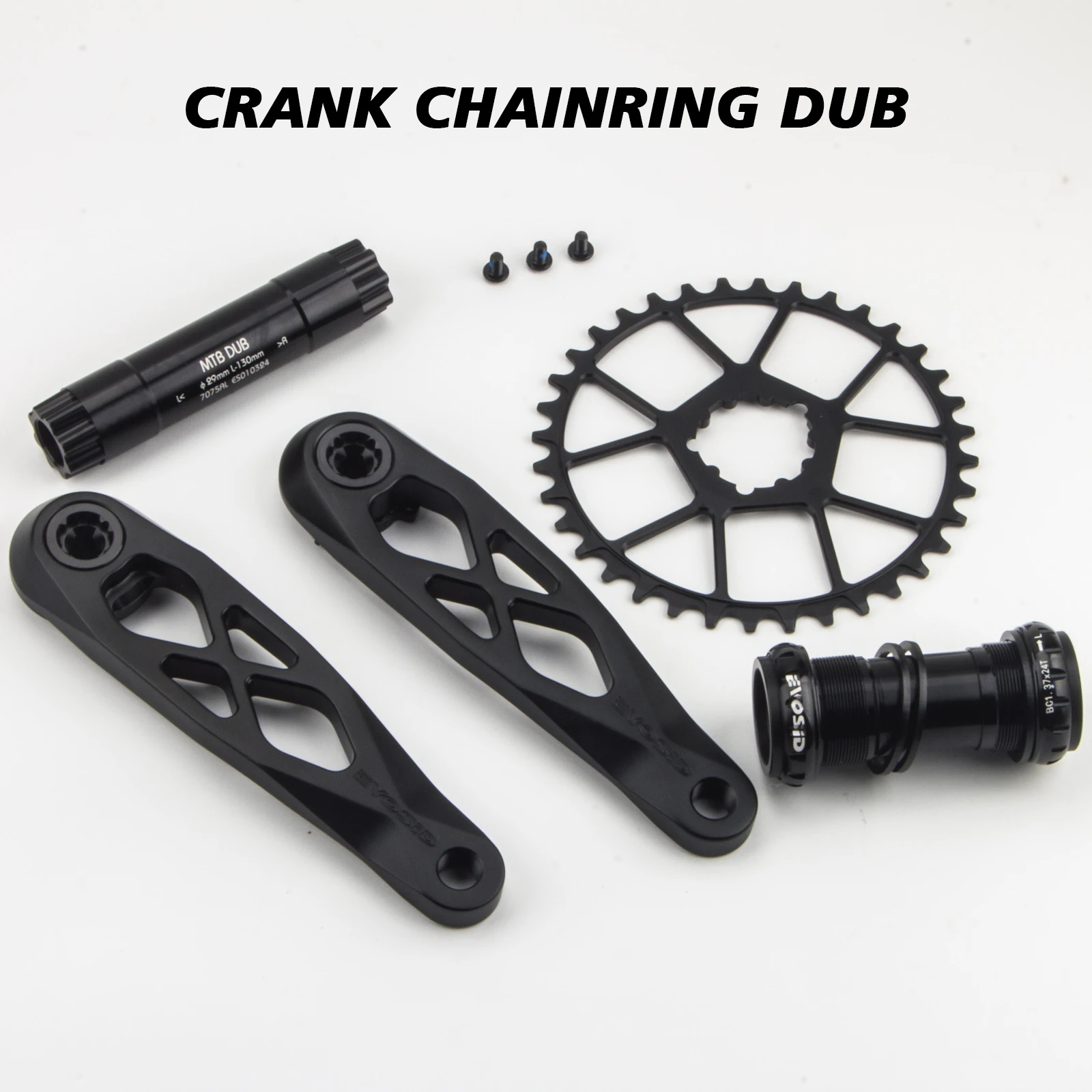 EVOSID 超軽量マウンテン自転車クランクセット DUB Aixs 29