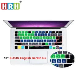 HRH Serato DJ Functional Shortcut Hotkey Silicone Keyboard Cover Skin US&EU for Macbook Air Pro Retina 13 15 17