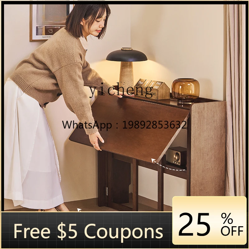 

XLL folding desk household small apartment computer bedroom study student writing table simple desk