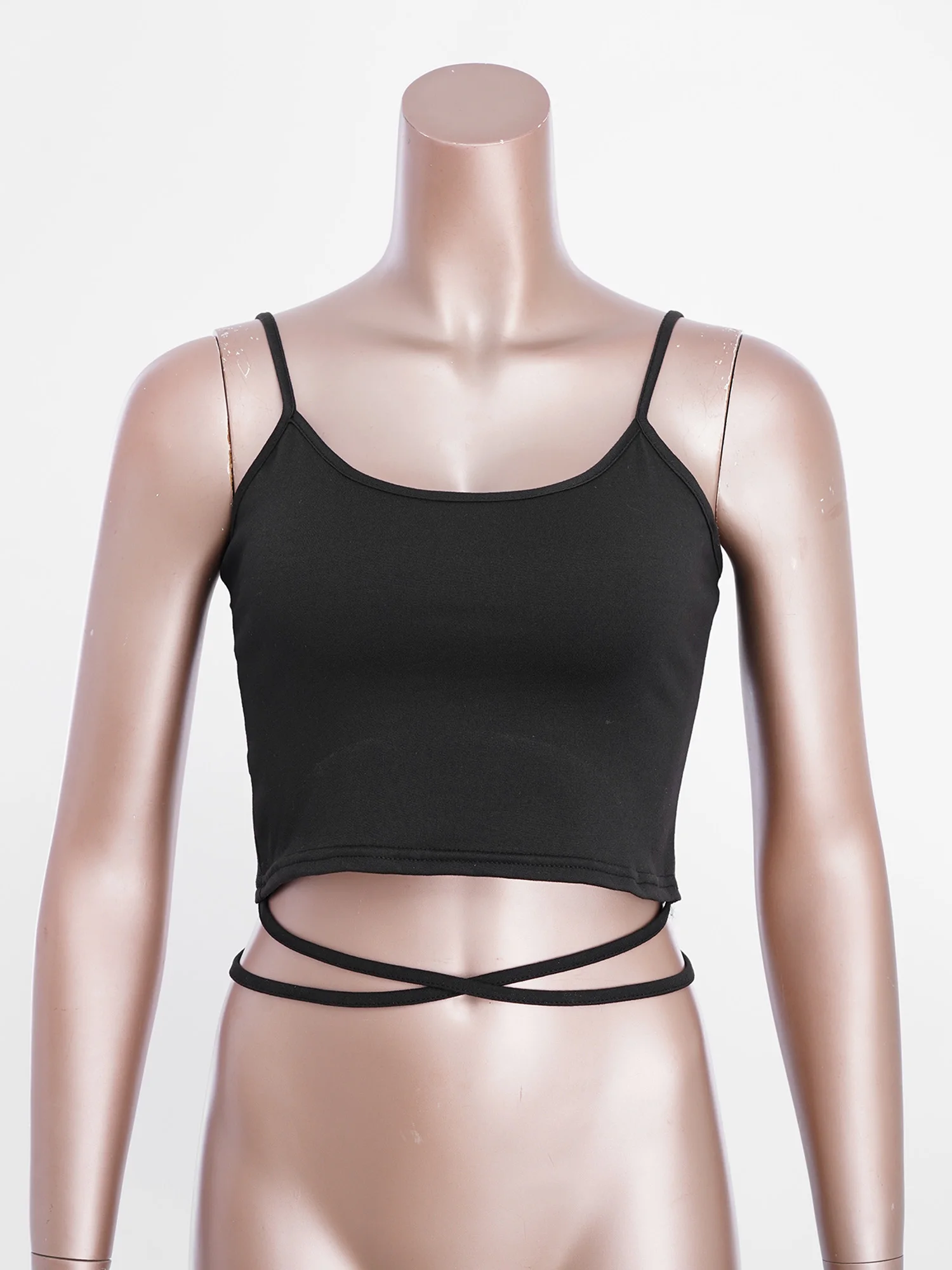 

Женский танцевальный топ: стильная укороченная кофта с длинным рукавом и майка на тонких бретелях для хип-хопа, уличных танцев, спорта и йоги