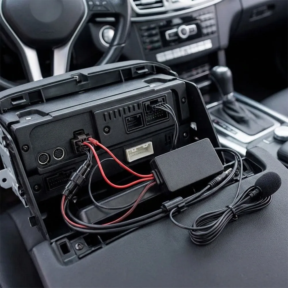 Radio AUX Cable Adaptor Aux Adapter AUX Cable 11Pin 27cm 5-12V ABS Plastic Black Devices Radio AUX Cable Adaptor