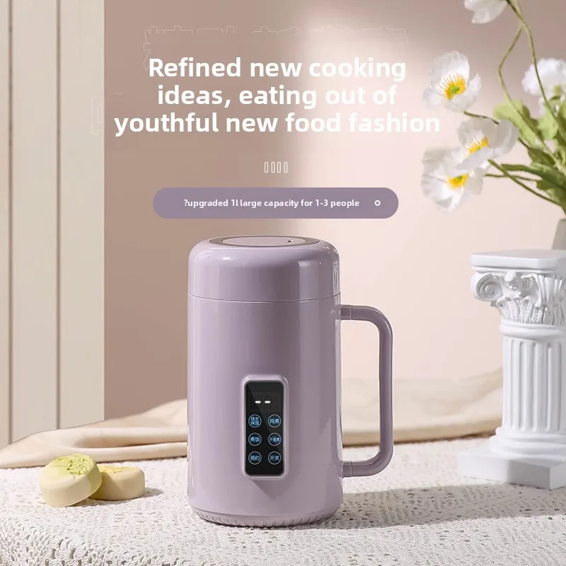 110V US Plug Portable Electric Stew Pot, Mini Travel Slow Cooker with Timer Keep Warm for Soup Congee, Home Office