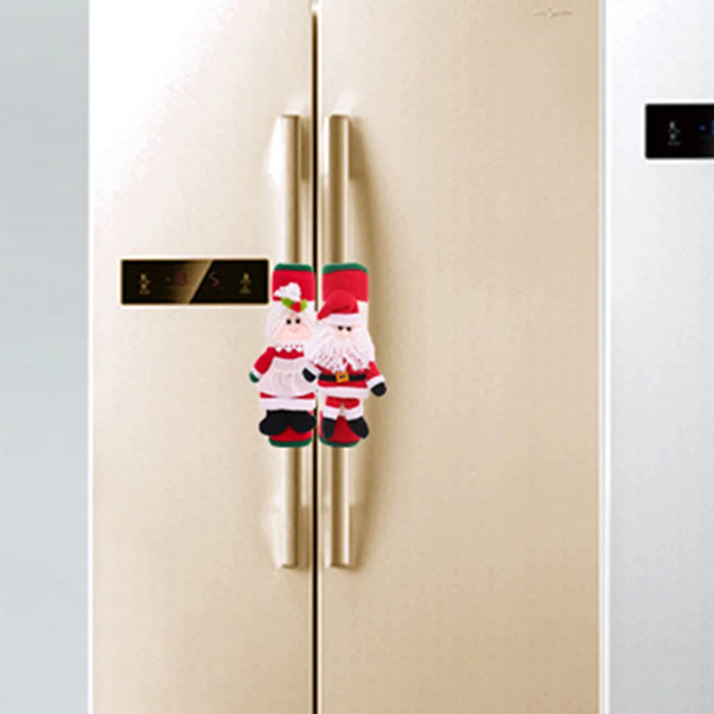 

4Pcs Fridge Handle Cover Kitchen Appliance Protector Anti-Stain Oils Water Drips Smudges Fingerprints Fridge Handle Cover