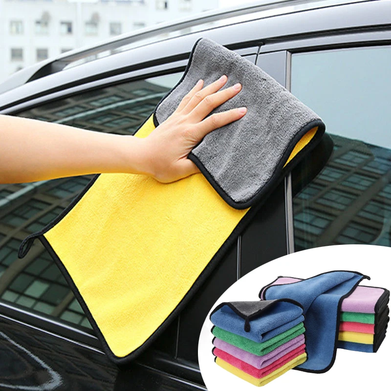 

Top Quality Coral Fleece Car Wash Towel Super Absorbent Microfiber Car Detailing Care Cleaning Drying Cloth Auto Accessories