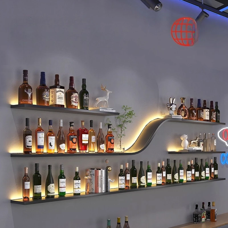 ตู้บาร์ทันสมัย ตู้เก็บวิสกี้ ตู้โชว์แก้ว เฟอร์นิเจอร์บาร์ในบ้าน ตู้เก็บไวน์ ติดผนัง ตู้โชว์เฟอร์นิเจอร์