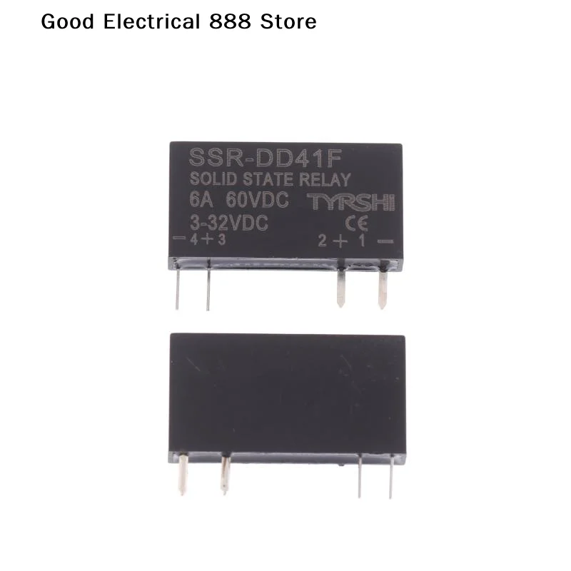 【G】SSR-41FDD/41FDA Solid State Relays DC To DC Slim Relay Module 3-32VDC 6A Mini Relay Non-contact DIN Rail Relay AC DC Control