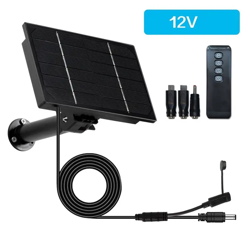 Solar Panel Battery 4W Solar Panel Install V3 Module With Remote Control Timer