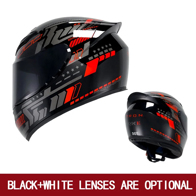 Men\'s and women\'s motorcycle helmets are safe in winter. Four Seasons Knights can be equipped with Bluetooth motorcycle helmets.