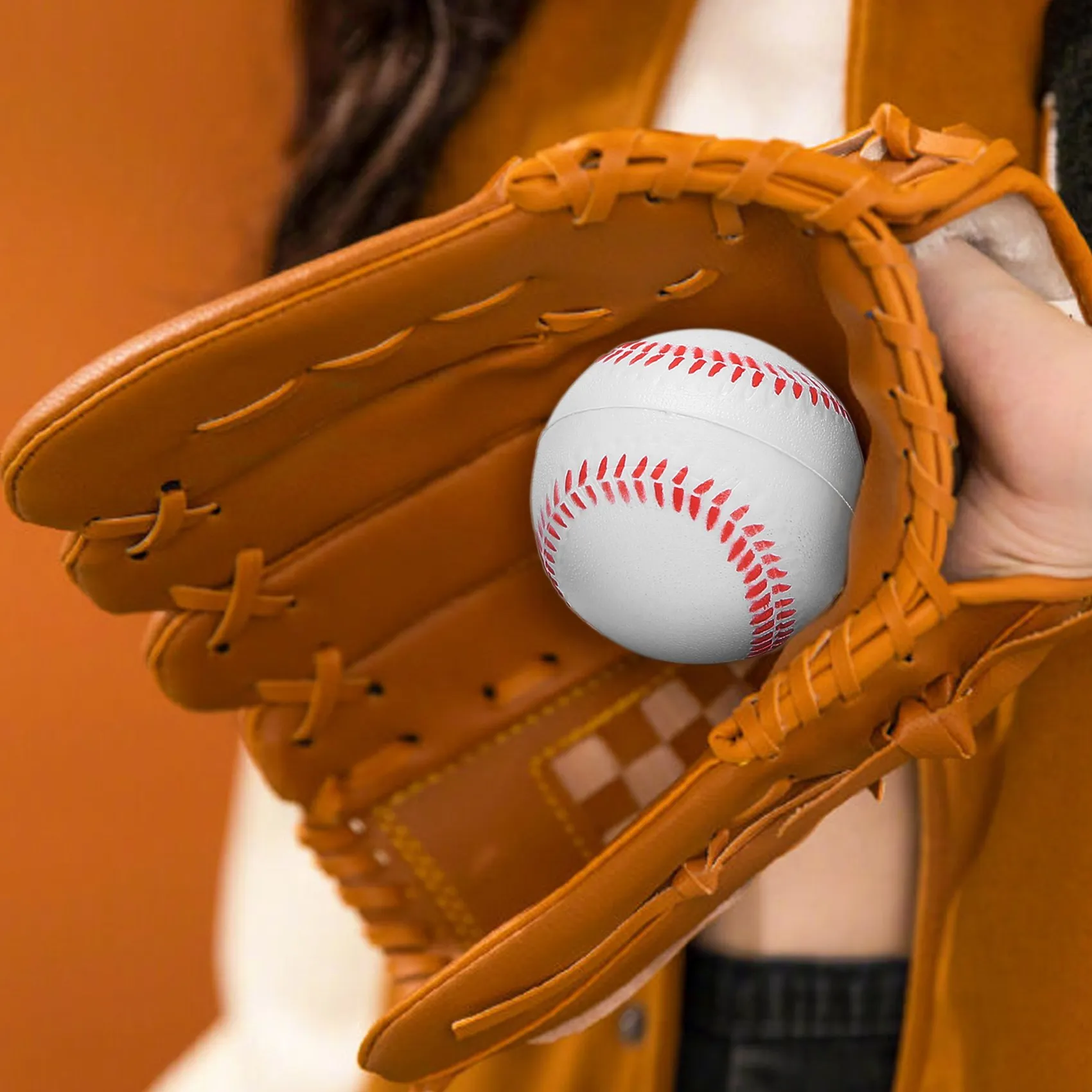 ใหม่ 12 แพ็คเบสบอลโฟมซอฟท์บอล 9 นิ้วผู้ใหญ่เยาวชนการฝึกอบรมกีฬา Batting Ball สําหรับเกม Pitching Catching Training