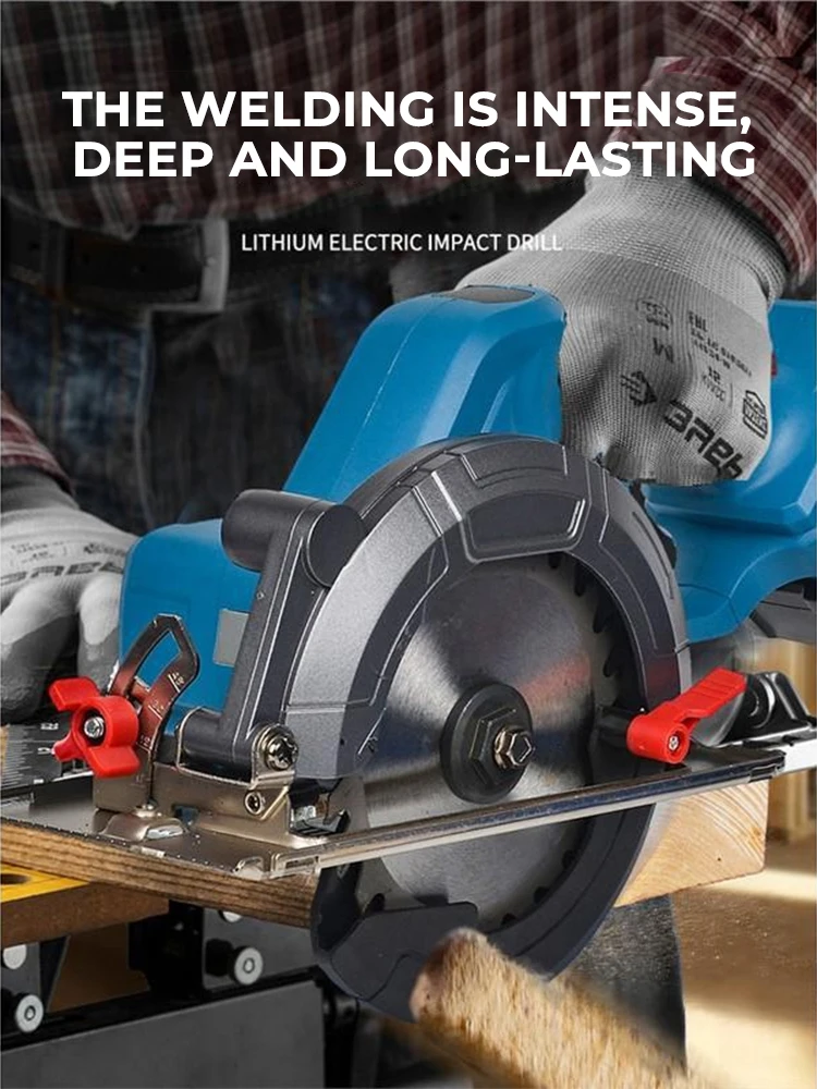 

6 Inch Brushless Circular Saw Compact Cordless Electric Saw Wood Metal Ceramic Tiles Cutter Power Tool For Makita 18V Battery