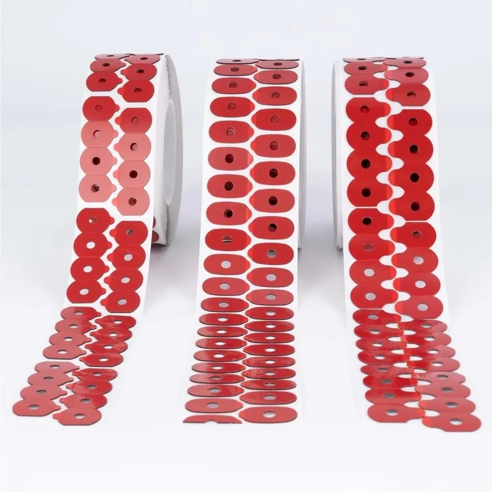Double Sided Lens Edging Blocking Pads Red Non-Slip Optical Adhesive Sticker High Quality Lens Processing Accessories