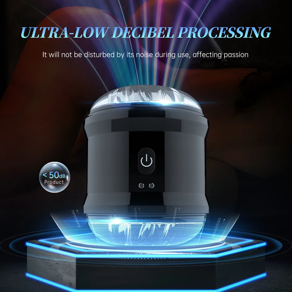 Automatic Male Masturbators Cup Sex Toys for Men Open Ended Penis Massage Strong Vibrator Masturbator Machine for Man Adult 18