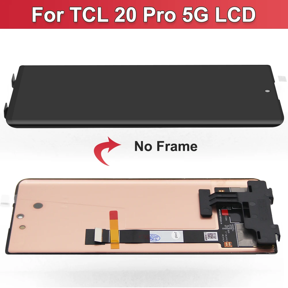 Imagem -02 - Tela Lcd com Moldura Painel de Toque Montagem Digitalizador Substituição para Tcl 20 Pro 5g T810h 667