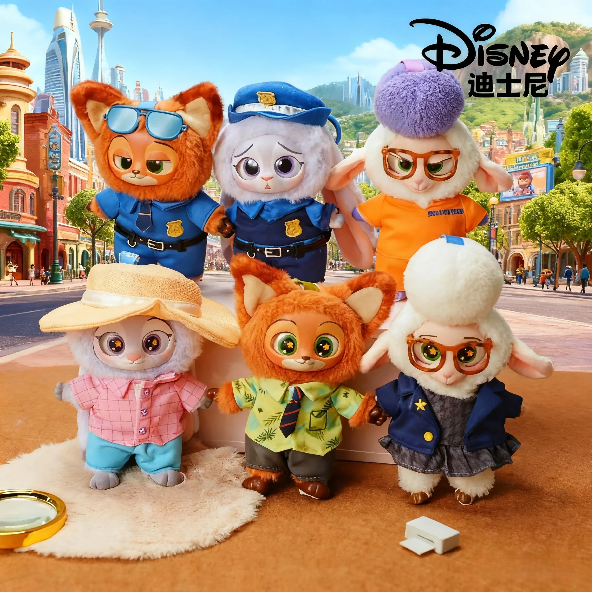 

Crazy Animal Blind Box Disney Crazy Animal City Series Blind Box Plush Toy Gift Cute Doll Ornament Christmas Gift