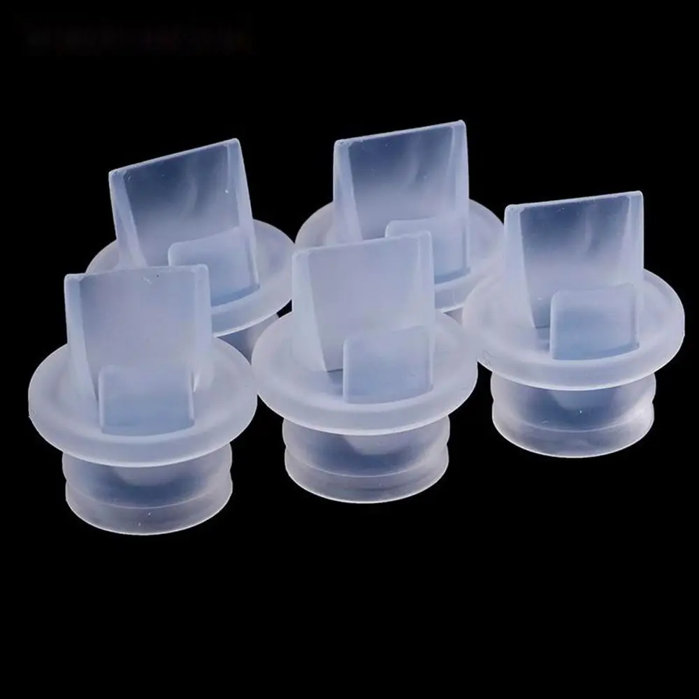 

10PCS Backflow Protection Duckbill Valve Universal One-way Valve Breast Pump Accessories Transparent Silicone Breastpump
