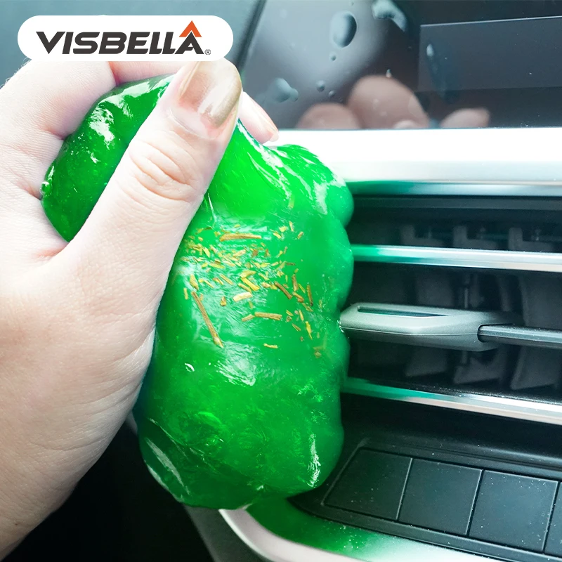 Visbella Cleaning Gel Multifunctional Dust Removal Gel Car Interior Efficiency Reusable Cleaner Computer Keyboard Corner Dirty