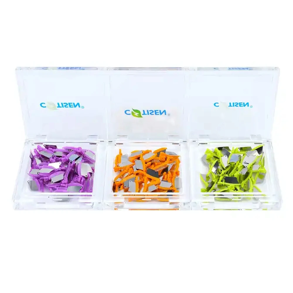 50pcs/Box Dental Wedge Guard Interdental Interproximal Dental Fender Protective Wedge Knife Plastic Dentistry Products Cotisen
