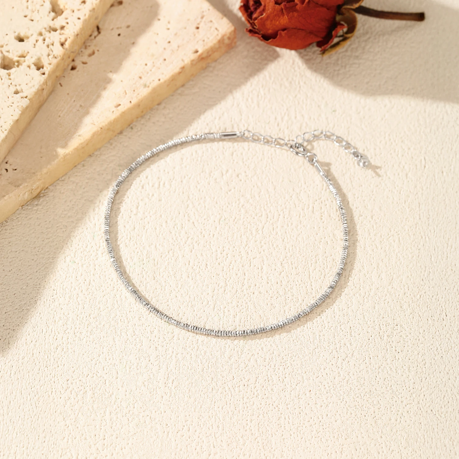 MODIAN 925 فضة موضة رائعة هندسية مربع سليم تكويم أساور للنساء غرامة عطلة مجوهرات