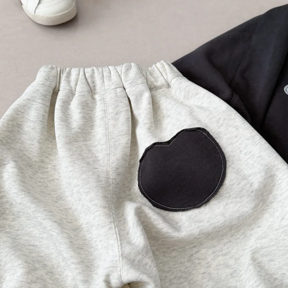 Kinderkleidungssets 2026 Herbst Baby Jungen Mädchen Cartoon-Patch-Stickerei Langarm-Pullover-Oberteil+Hose 2-teiliges Freizeit-Outfit für Kinder – Detail 9