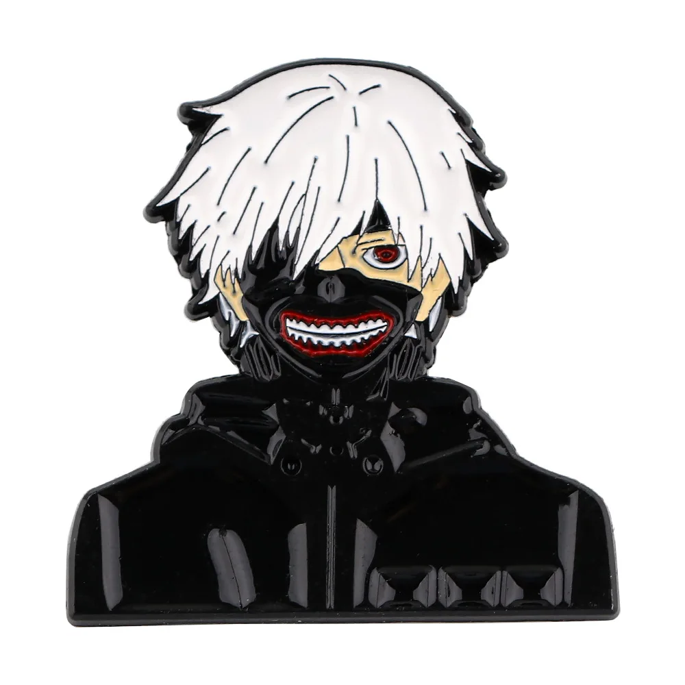 

Japanese Anime Tokyo Ghoul Brooches for Women Lapel Pins for Backpacks Brooch Enamel Pin Badges Metal Cosplay Accessories Gifts