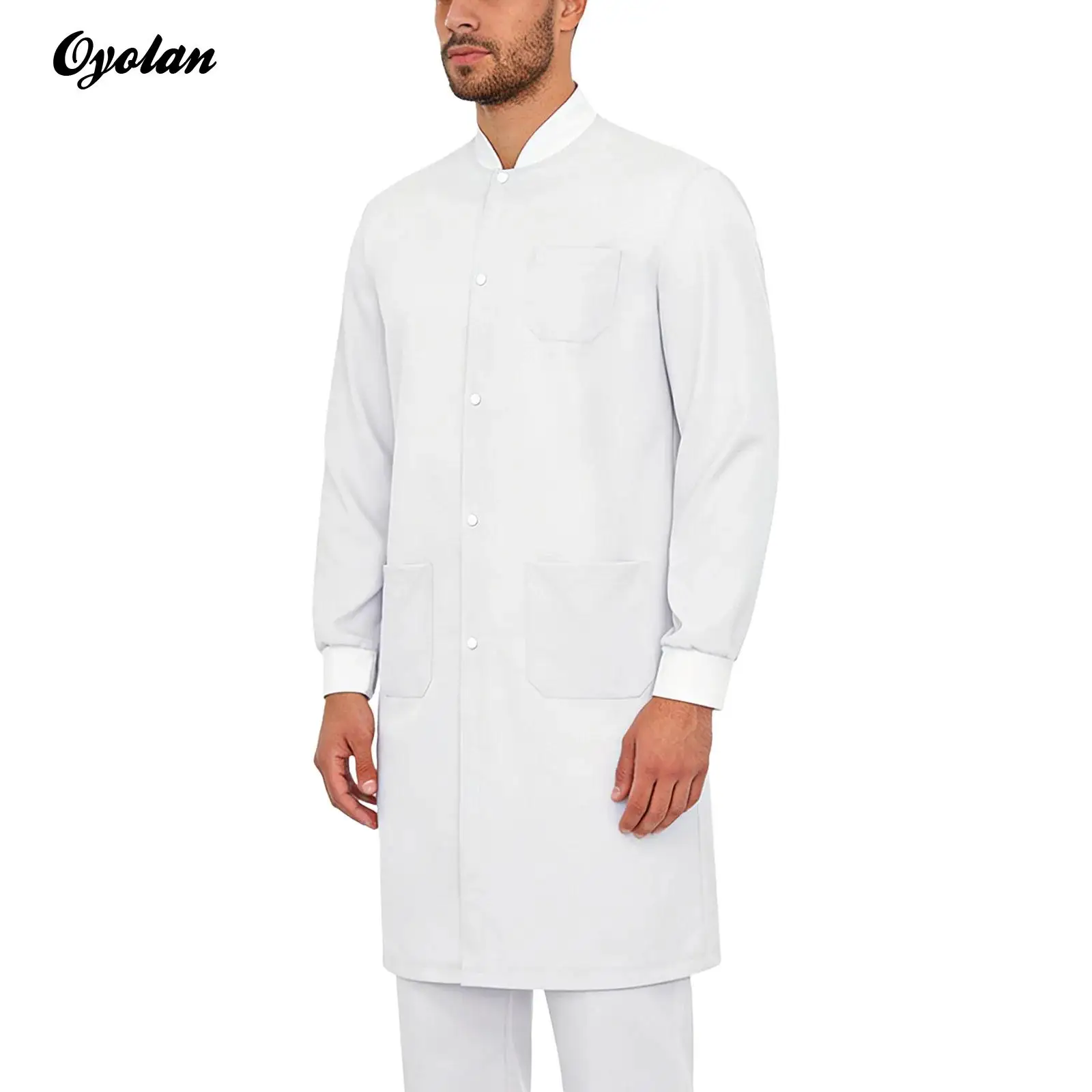 jaleco-masculino-para-medicos-e-dentistas-com-bolsos-botoes-frontais-manga-longa-acabamento-canelado-jaqueta-longa-uniforme-medico-para-enfermeiros