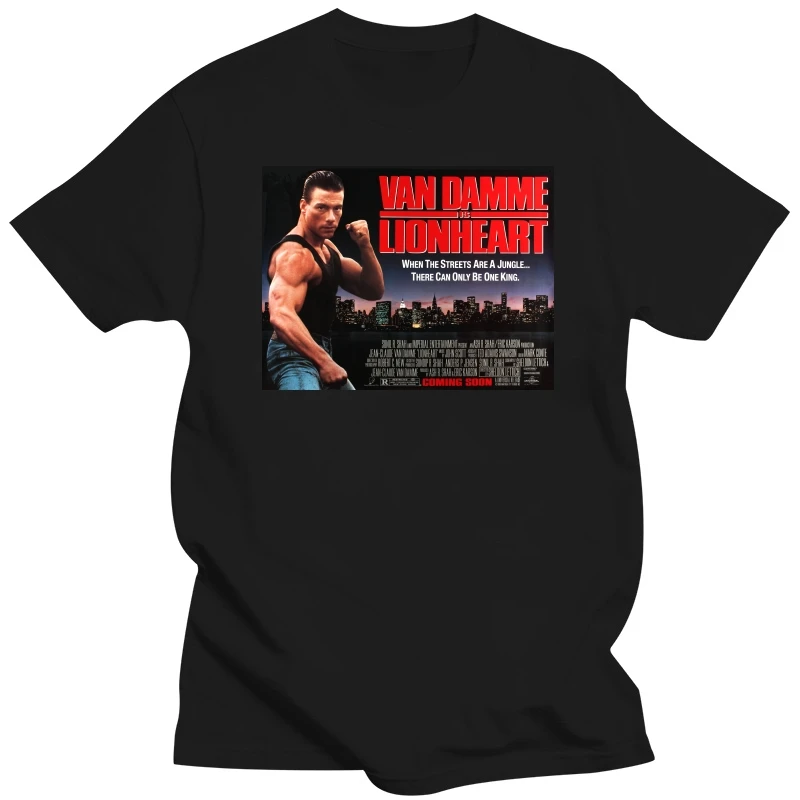 LION HEART JEAN CLAUDE VAN DAMME MOVIE POSTER T-SHIRT