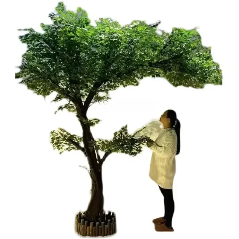Imitative Tree Large Simulation Banyan Tree Indoor Decorative Tree Floor Plant Artificial  Green Plant
