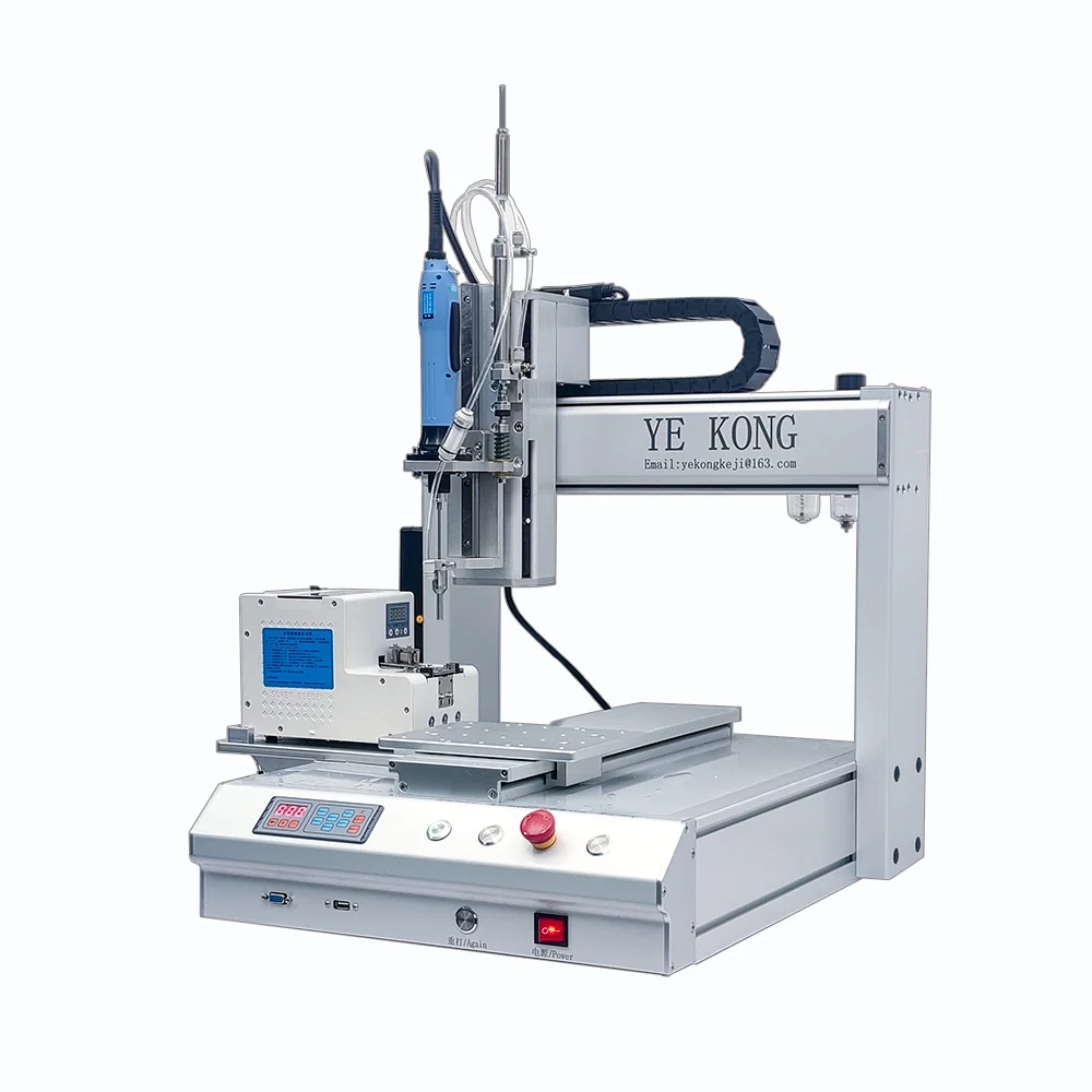 Single platform high efficiency screw locking machine Low failure rate electronic industry air suction screw machine