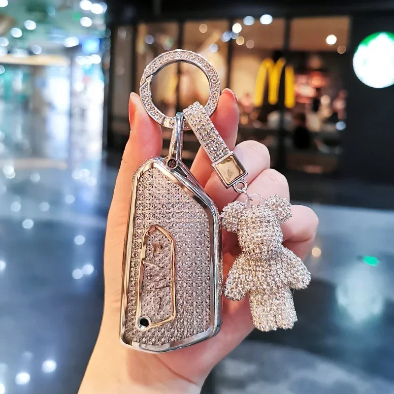 

Suitable for Volkswagen Lamando Keycase Teramont Talagon id3 Tyron id4x Tavendor id6 Crozz Golf8 Keycover Keyshell Keychain Car